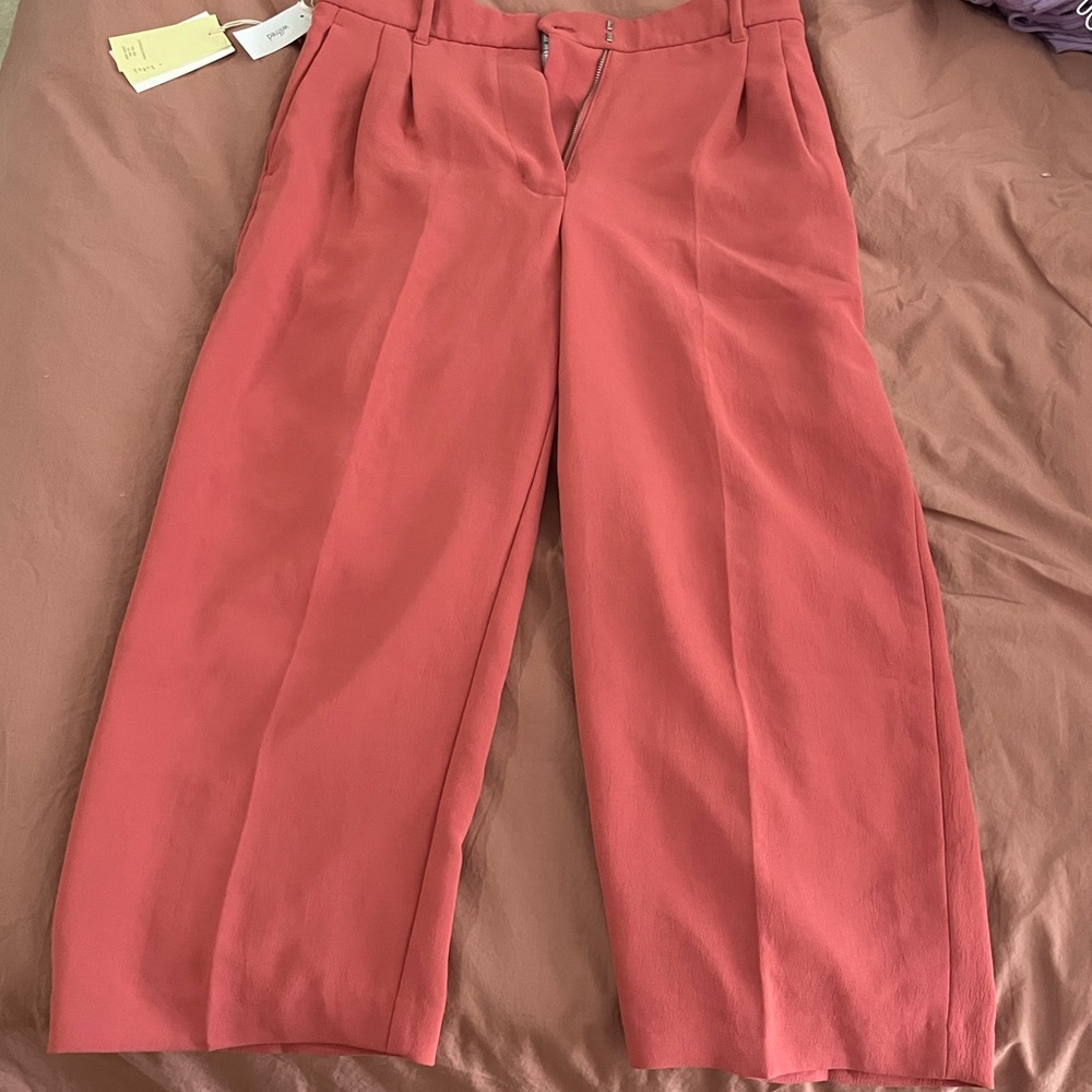 Wilfred Effortless Cropped Pant in Warm Sienna
